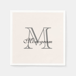 Monogram Napkins Pappersservett