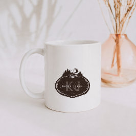 Monogram Naturstämpel | Anpassat Namn Kaffemugg