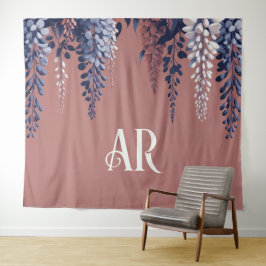 Monogram Navy Ro Wisteria Elegance