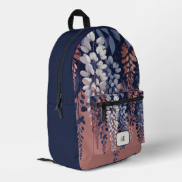 Monogram Navy Ro Wisteria Elegance