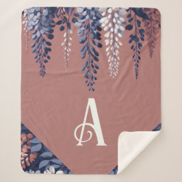 Monogram Navy Ro Wisteria Elegance