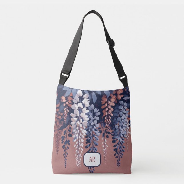 Monogram Navy Ro Wisteria Elegance Axelväska (Framsida)