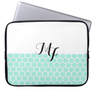 Monogram Neoprene Laptop sleeve Hexagon Mönster