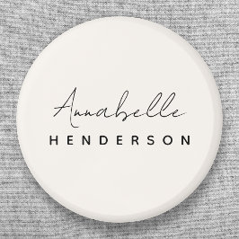 Monogram Neutral | Modern Minimalistisk Stilren Knapp