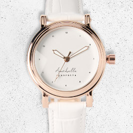 Monogram Neutral | Modern Minimalistisk Stylish Armbandsur