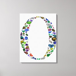 Monogram 'O' Canvastryck