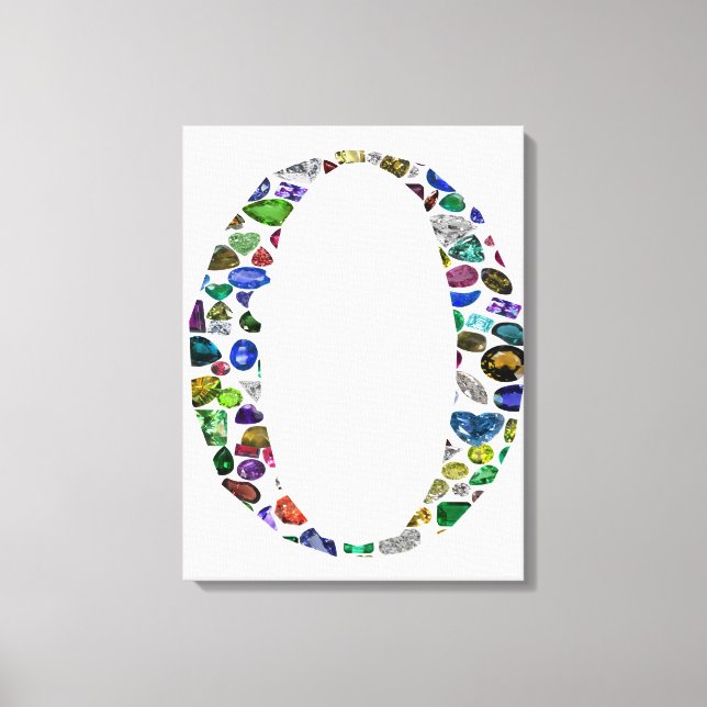 Monogram 'O' Canvastryck (Framsida)