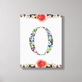 Monogram 'O' Canvastryck