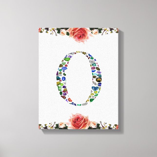 Monogram 'O' Canvastryck (Framsida)