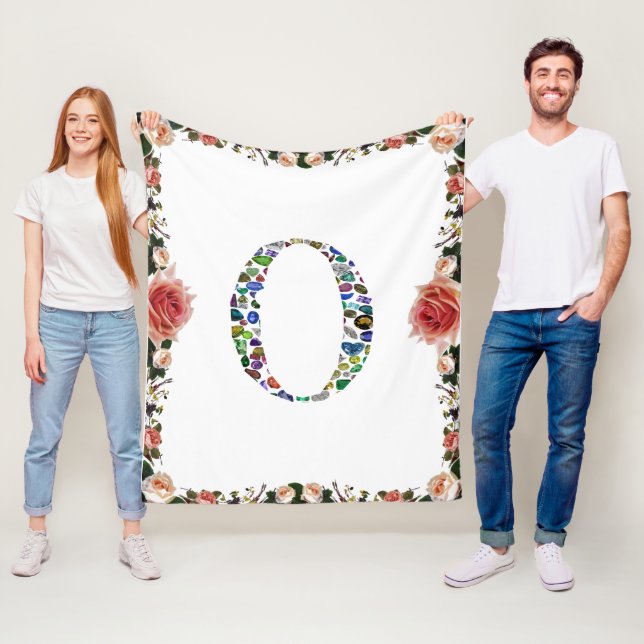 Monogram 'O' Fleecefilt (På plats)