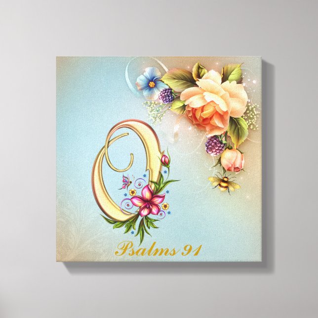 Monogram O Premium Wrapped Canvas (glapp) (Framsida)