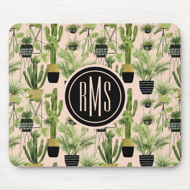 Monogram | Oasis inomhus | Plant Lineup Mönster Musmatta (Framsidan)