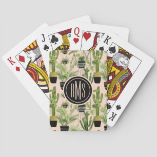 Monogram Oasis inomhus Växtlindustrin Mönster Casinokort