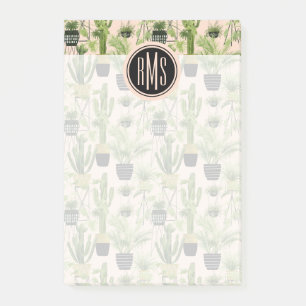 Monogram  Oasis inomhus  Växtlindustrin Mönster Post-it Block