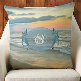 Monogram Ocean Sunset 0735 Kudde