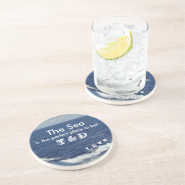 Monogram Ocean Vågar Sand Drink Coasters Underlägg