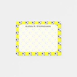 Monogram Ocer Futbol Bollar Gult Post-it Block