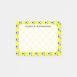 Monogram Ocer Futbol Bollar Gult Post-it Block