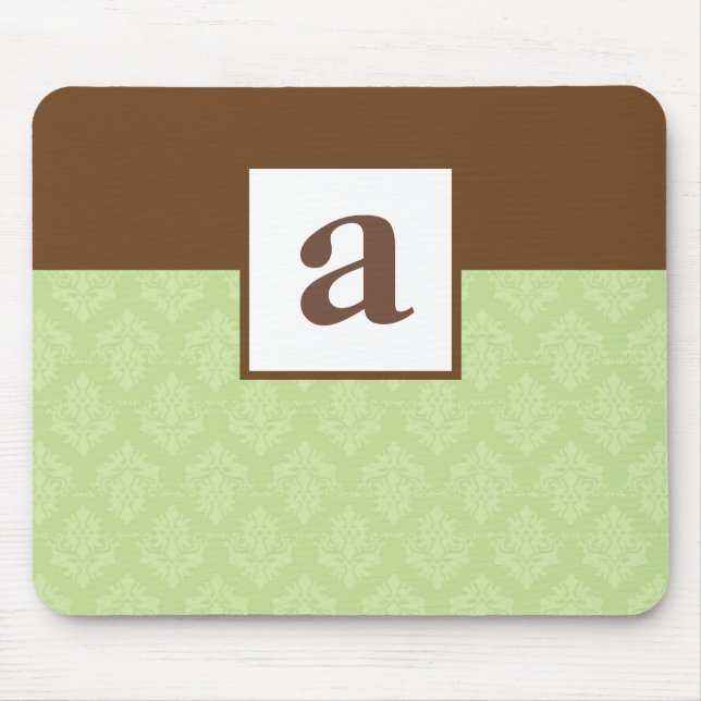 Monogram och Anpassningsbarna för dämpningsmönster Musmatta (Framsidan)