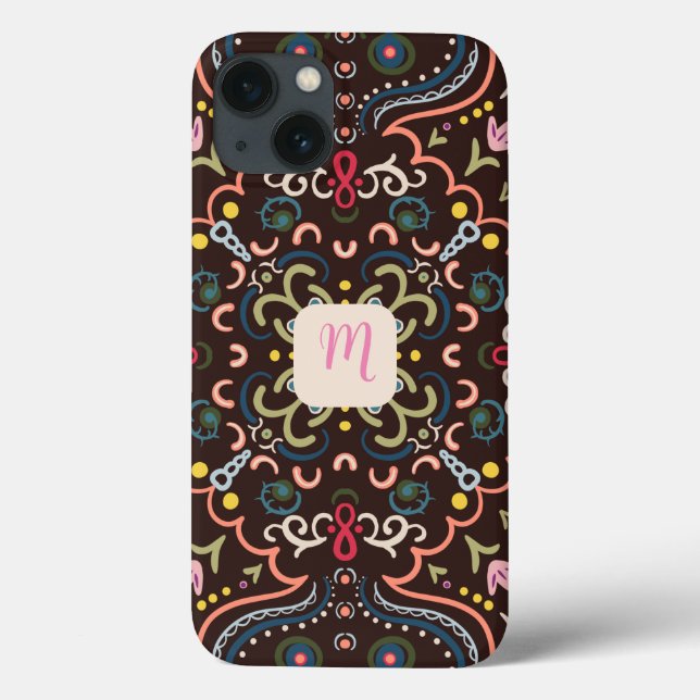Monogram och färggrann (Baksida)