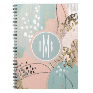 Monogram och Guld I Anteckningsbok