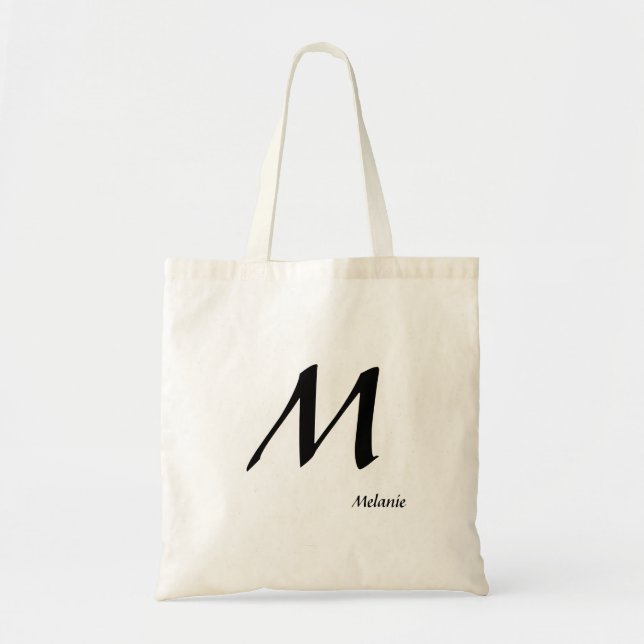 Monogram och namn tygkasse (Framsidan)