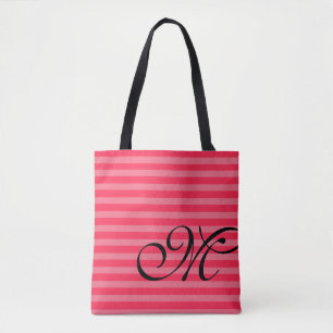 Monogram och Rand Light & Shock rosa Tygkasse