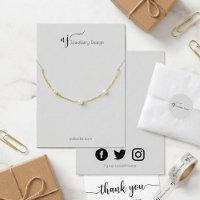 Monogram och social-mediekort eller armband