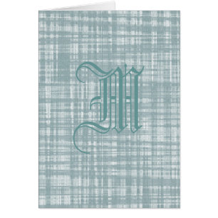 Monogram och Weave Hälsningskort