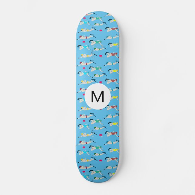 Monogram Octopush Mini Skateboard Bräda 18,5 Cm (Framsida)