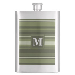 Monogram oliv grönt rand fickplunta