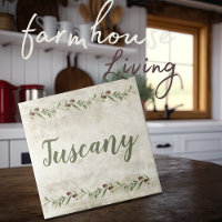 Monogram Olive Garland Rustic Grönt Tuscany