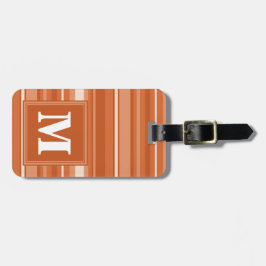 Monogram orange rand bagagebricka