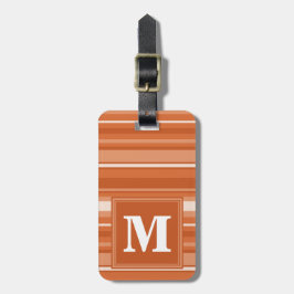 Monogram orange rand bagagebricka