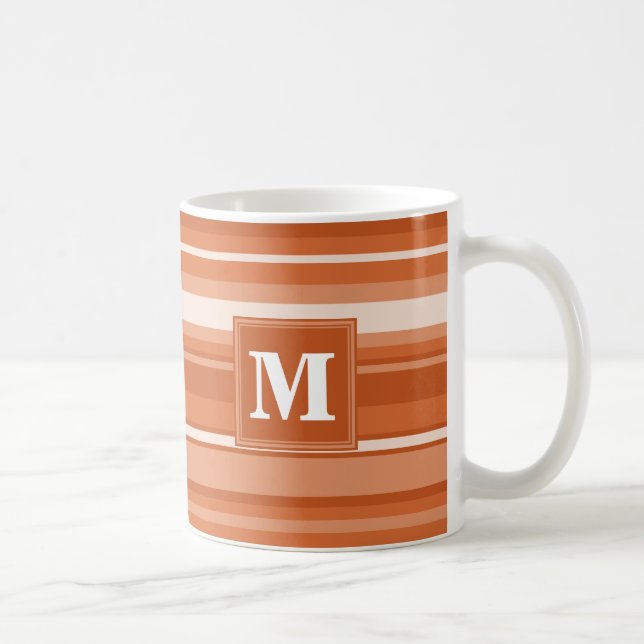 Monogram orange rand kaffemugg (Höger)