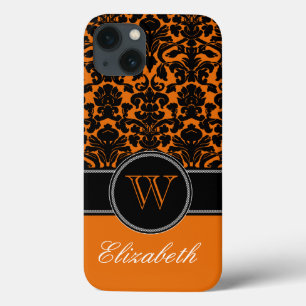 Monogram-Orange, svart, Vita, iPad Air Case