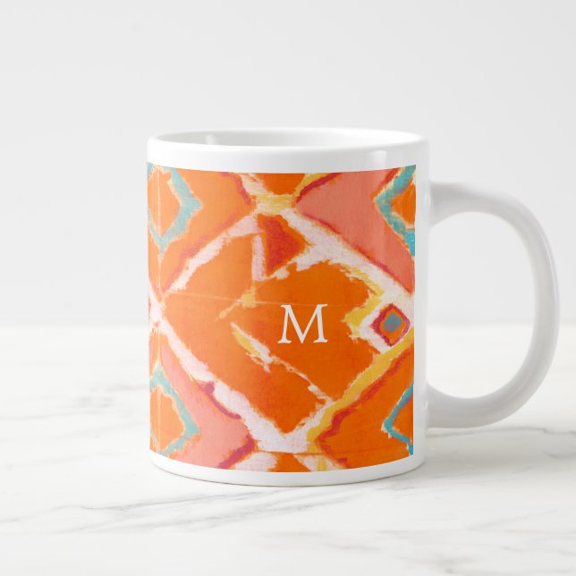 Monogram | Orange Tribal II Jumbo Mugg (Höger)