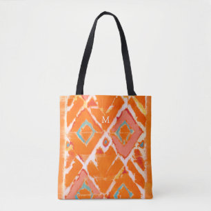Monogram   Orange Tribal II Tygkasse