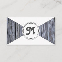 Monogram organiska trävita trianglar
