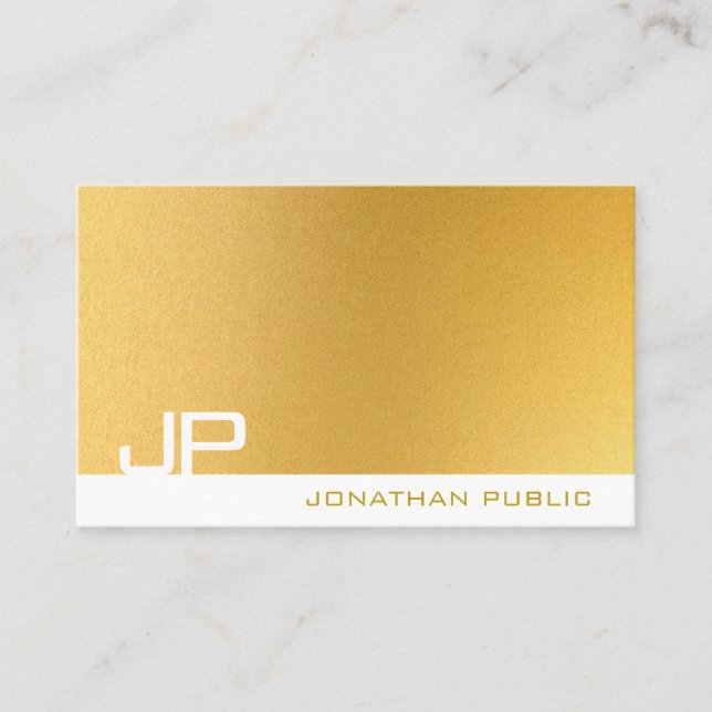 Monogram över den moderna Professionellen elegant  Visitkort (Framsida)