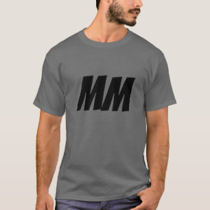 Monogram över det egna Namn-Initialerna Modern Pla T Shirt