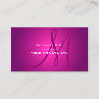 Monogram över växlande Magenta