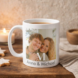 Monogram Overlay Luxe Kaffemugg