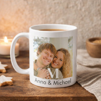 Monogram Overlay Luxe Kaffemugg