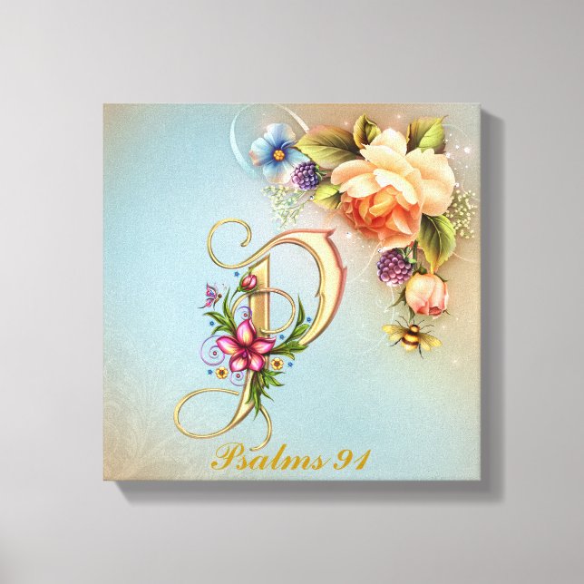 Monogram P Premium Wrapped Canvas (glapp) (Framsida)