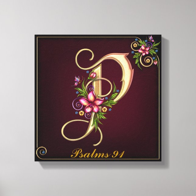 Monogram P Premium Wrapped Canvas (glapp) (Framsida)