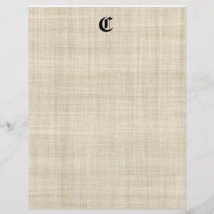 Monogram på Linen Titta Papper bakgrundsbelysning Reklamblad
