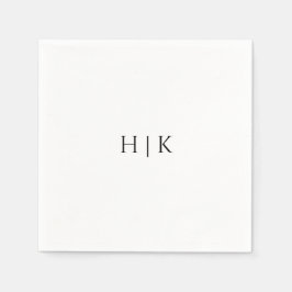 Monogram-Pappersservett för mall Pappersservett