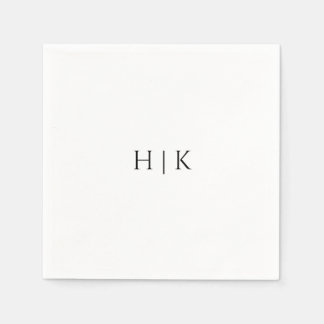 Monogram-Pappersservett för mall Pappersservett