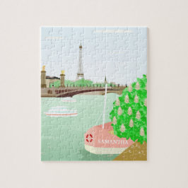 Monogram Paris Eifel Torn Puzzle med Gift Box Pussel